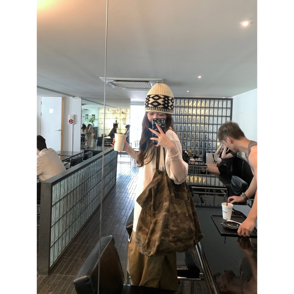 ✈️預購-//穿搭選品// 迷彩大托特包~1.20-細節圖5