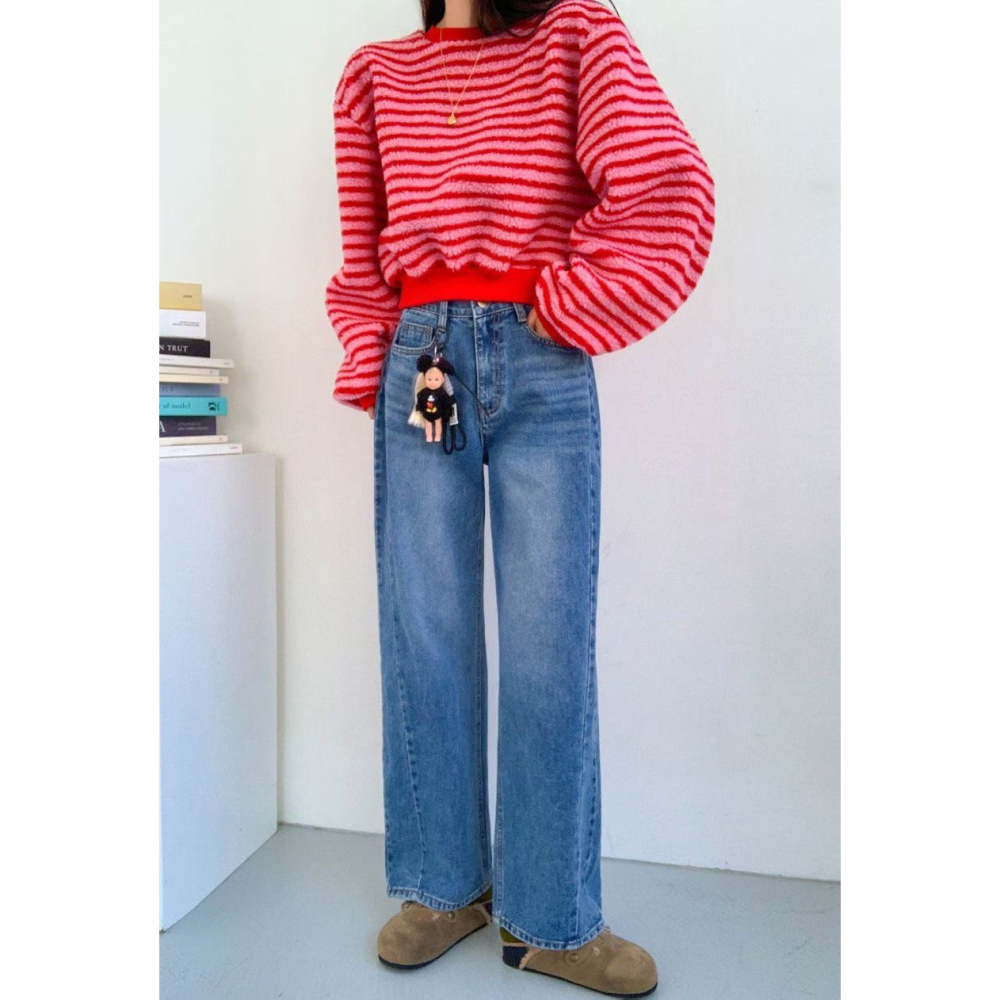 ✈️預購-韓國🇰🇷//糖果系條紋柔柔衛衣~1.15-細節圖5