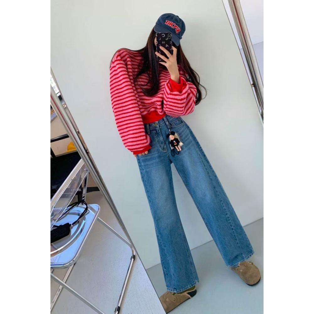 ✈️預購-韓國🇰🇷//糖果系條紋柔柔衛衣~1.15-細節圖8