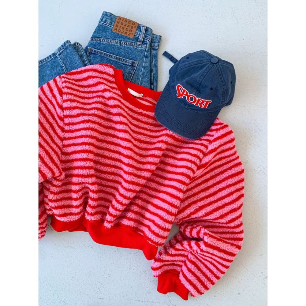 ✈️預購-韓國🇰🇷//糖果系條紋柔柔衛衣~1.15-細節圖9