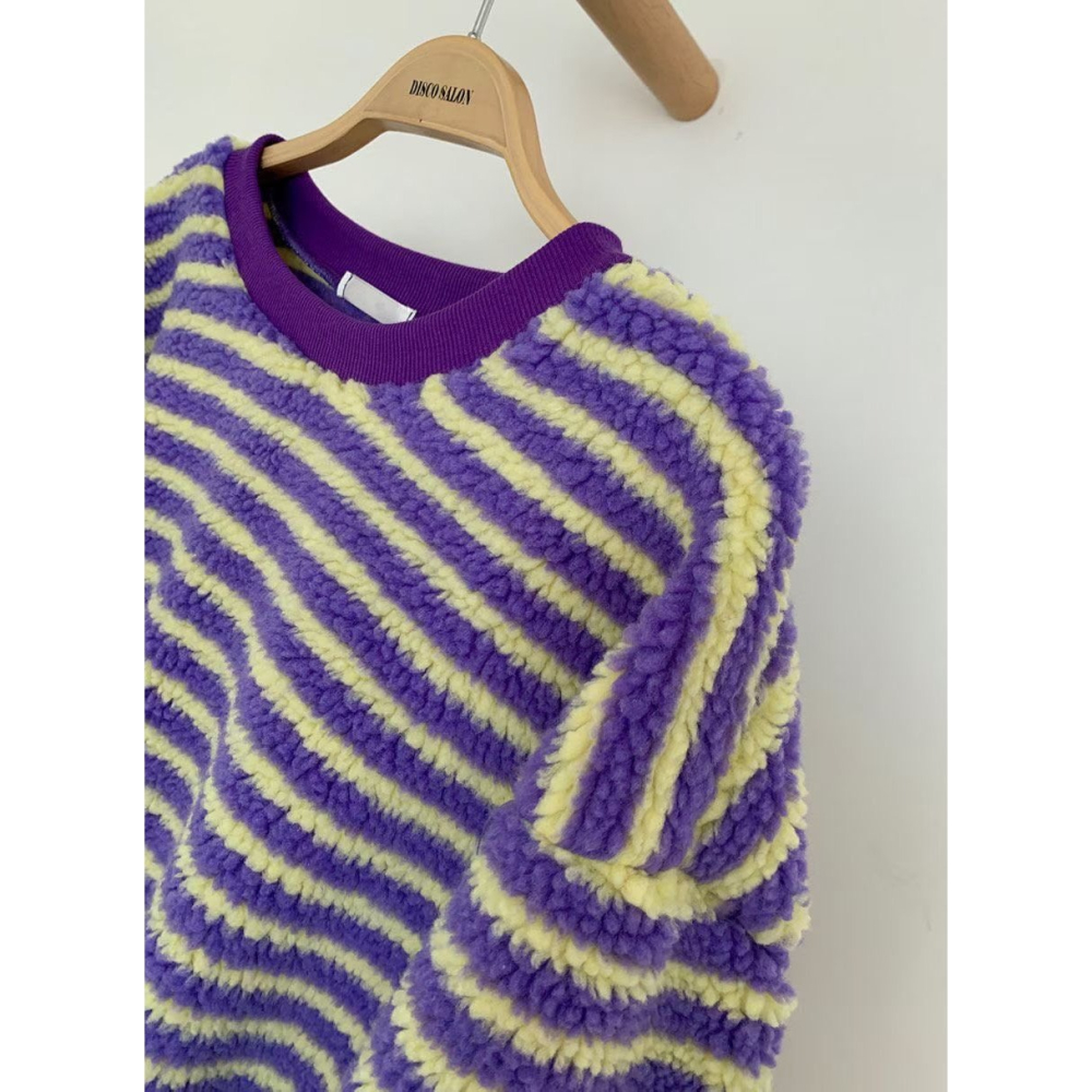 ✈️預購-韓國🇰🇷//糖果系條紋柔柔衛衣~1.15-細節圖10