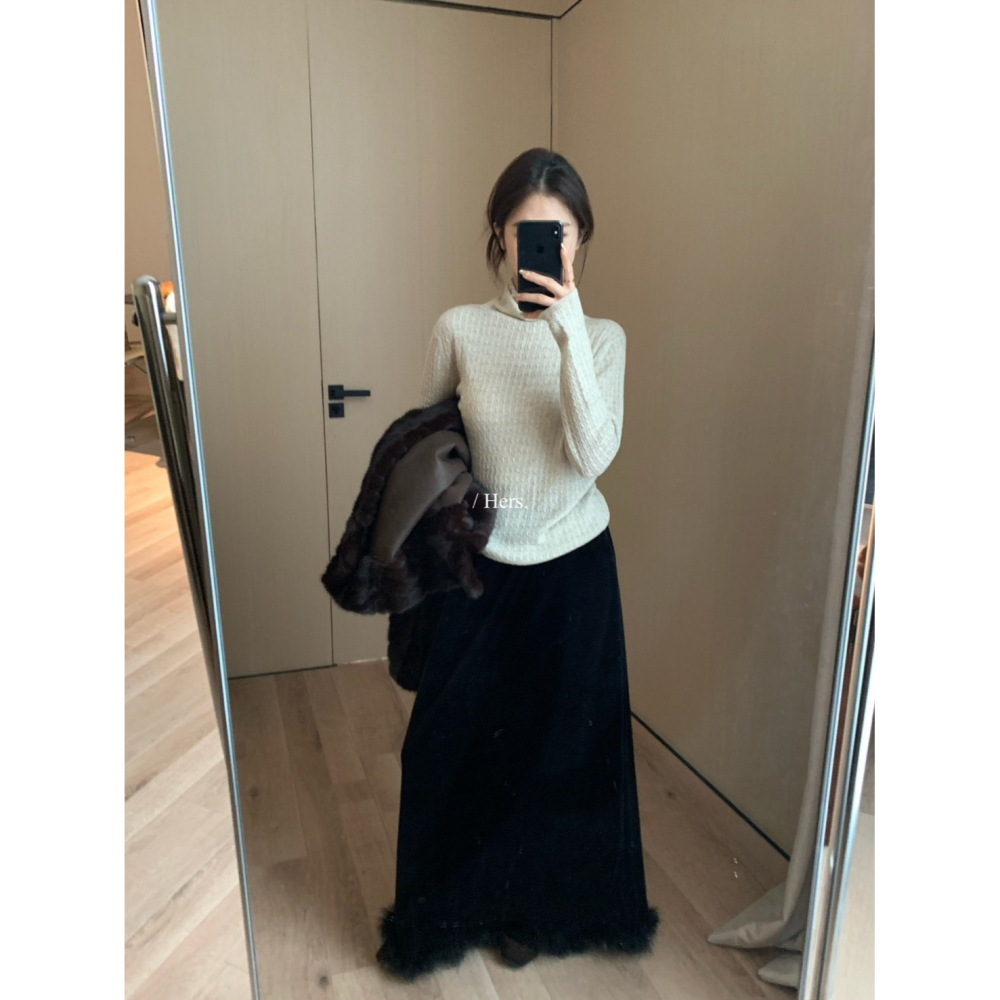 ✈️預購-//Hers家 //美美半高領針織衫~1.15-細節圖2