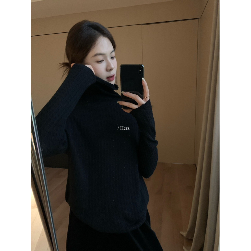 ✈️預購-//Hers家 //美美半高領針織衫~1.15-細節圖4