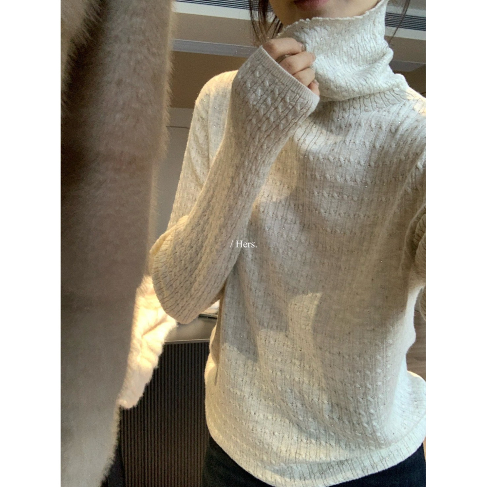 ✈️預購-//Hers家 //美美半高領針織衫~1.15-細節圖6