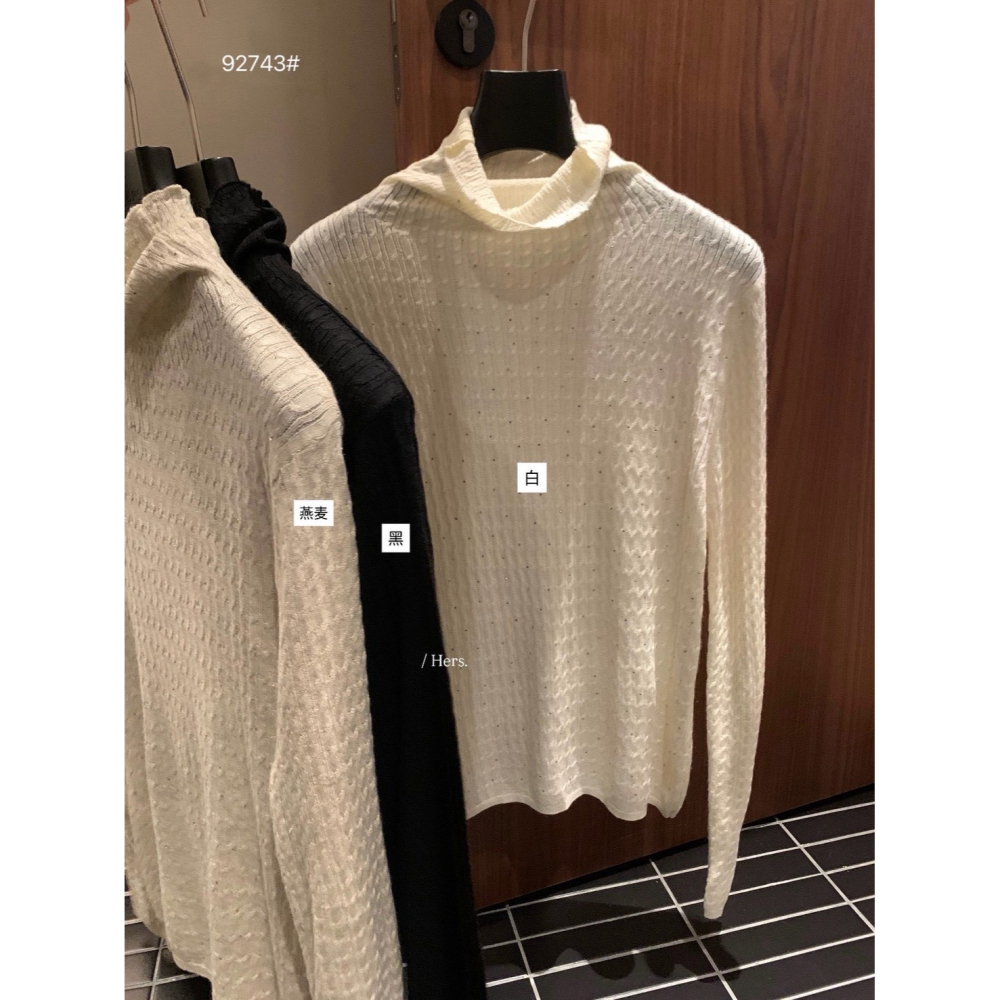 ✈️預購-//Hers家 //美美半高領針織衫~1.15-細節圖10