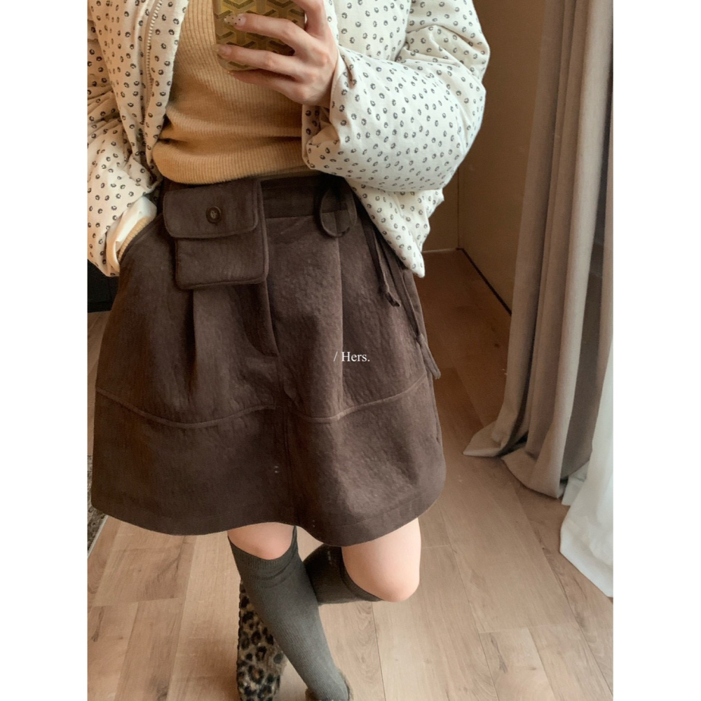 ✈️預購-//Hers家 //配腰包花苞短裙~1.15-細節圖7