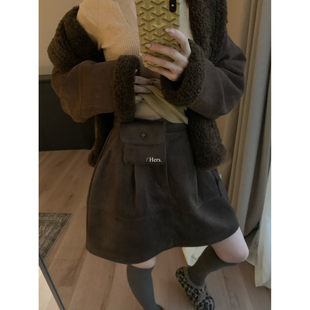 ✈️預購-//Hers家 //配腰包花苞短裙~1.15-細節圖9