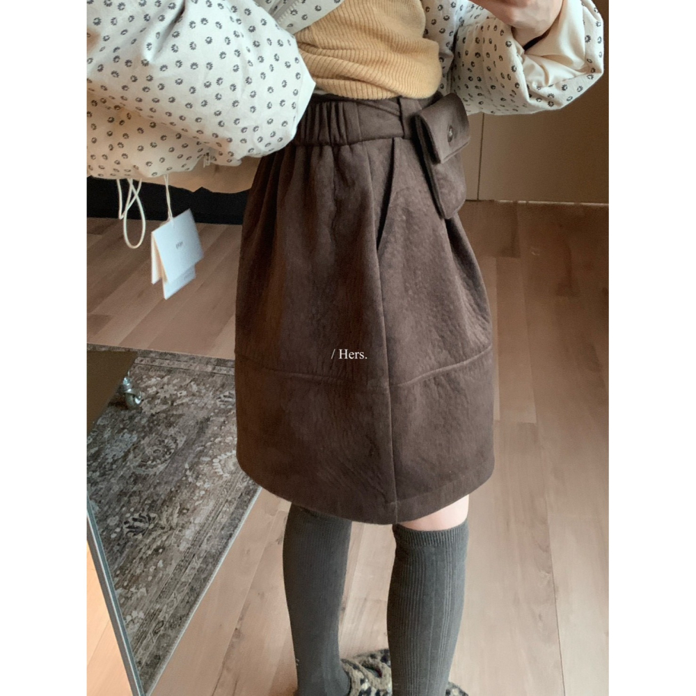 ✈️預購-//Hers家 //配腰包花苞短裙~1.15-細節圖10