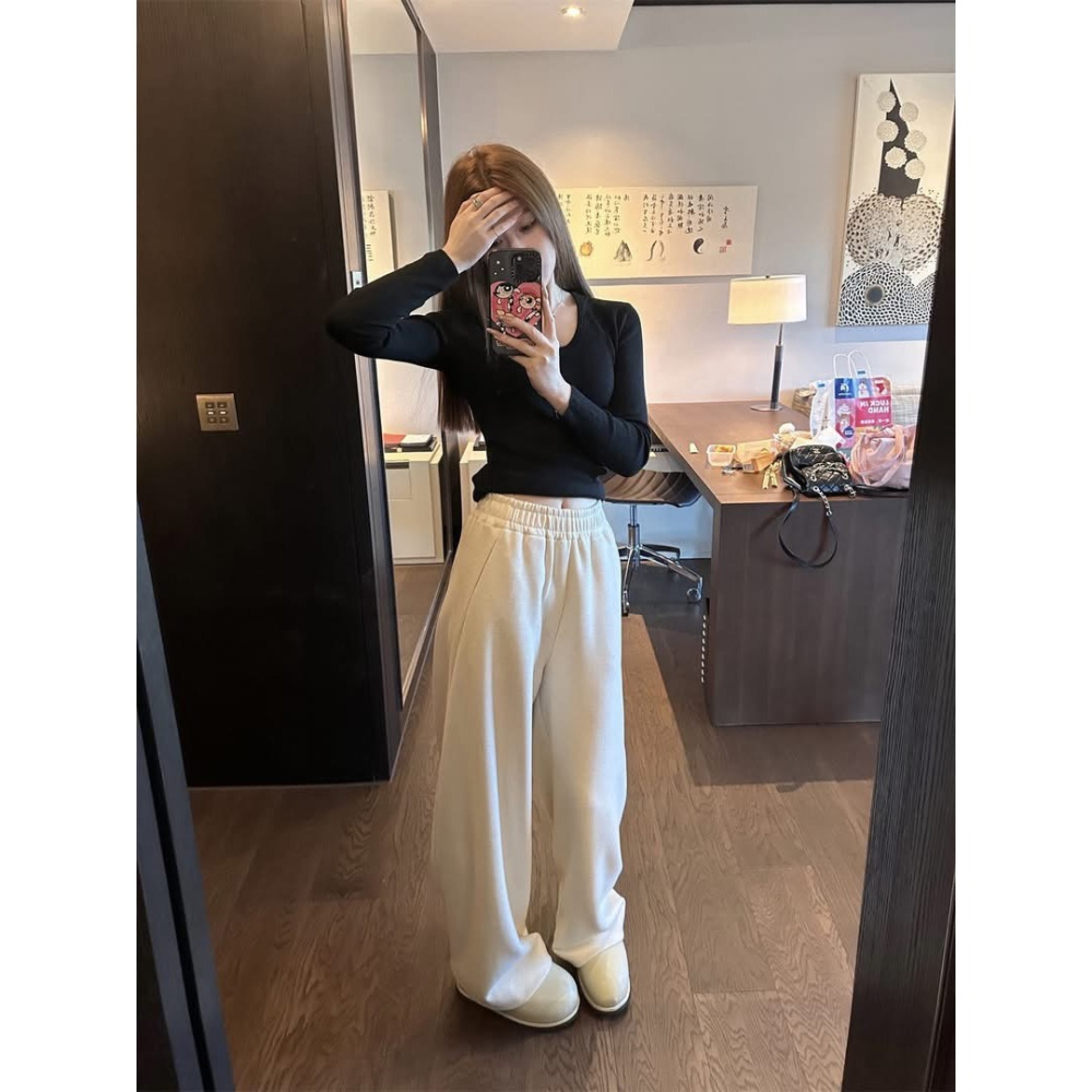✈️預購-//WGWE家 // 軟糯厚磅休閒長褲~1.20-細節圖2
