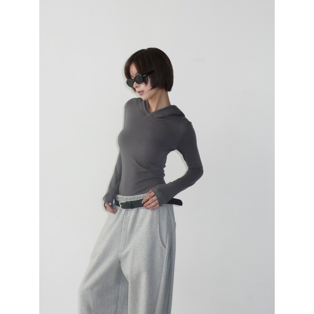 ✈️預購-韓國🇰🇷//修身連帽包臀上衣~3.31-細節圖3