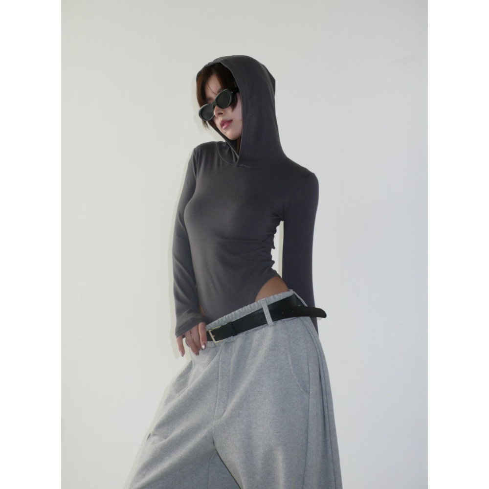 ✈️預購-韓國🇰🇷//修身連帽包臀上衣~3.31-細節圖7