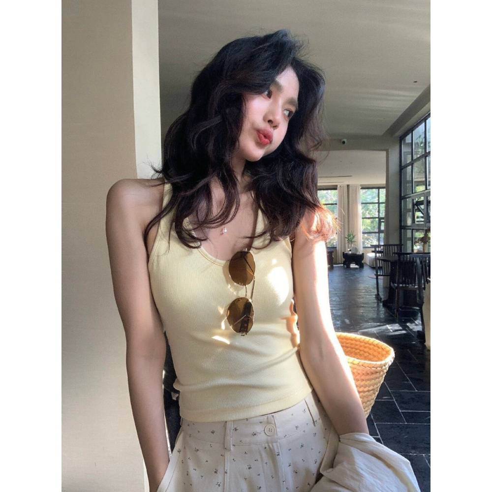 ✈️預購//檸檬家🍋//彈彈貼身削肩背心~5.10-細節圖7