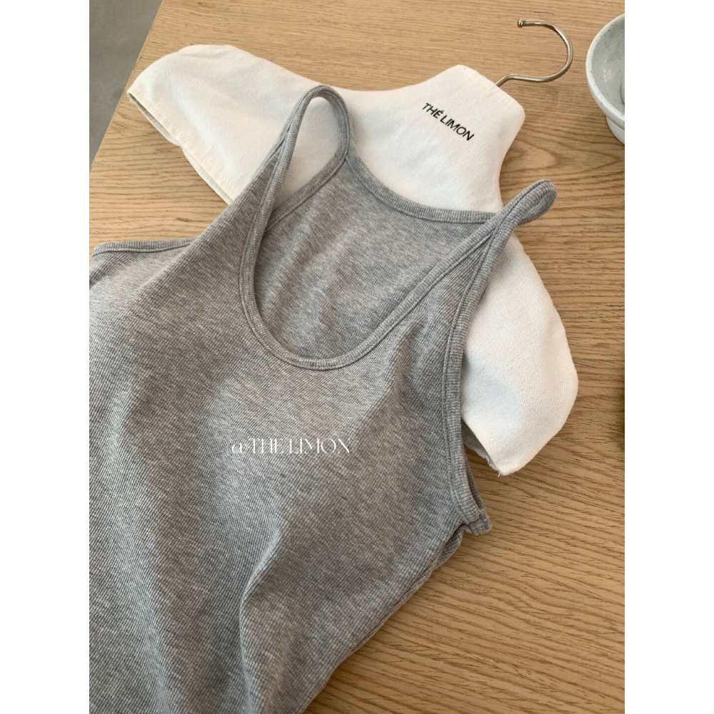 ✈️預購//檸檬家🍋//彈彈貼身削肩背心~5.10-細節圖10