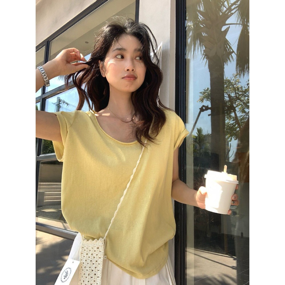 ✈️預購//檸檬家🍋//薄感微透U領短袖Tee5.10-規格圖10