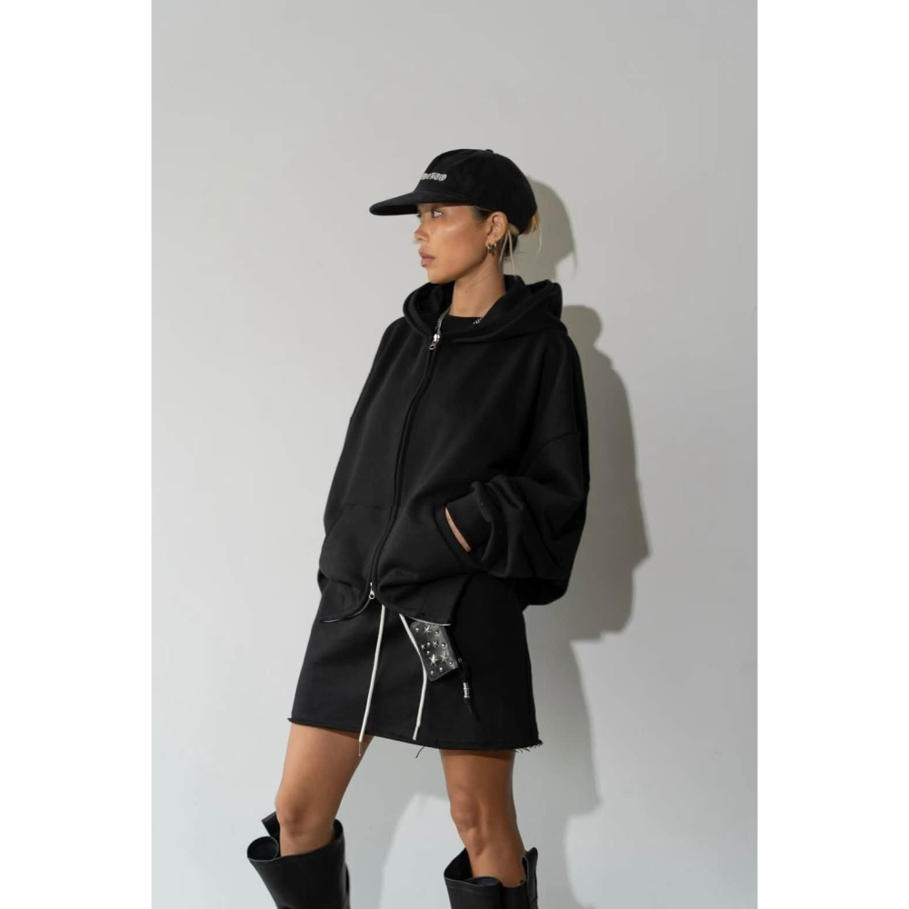 ✈️預購-韓國🇰🇷//Mini closet//寬鬆雙拉鍊連帽外套~10.20-細節圖4