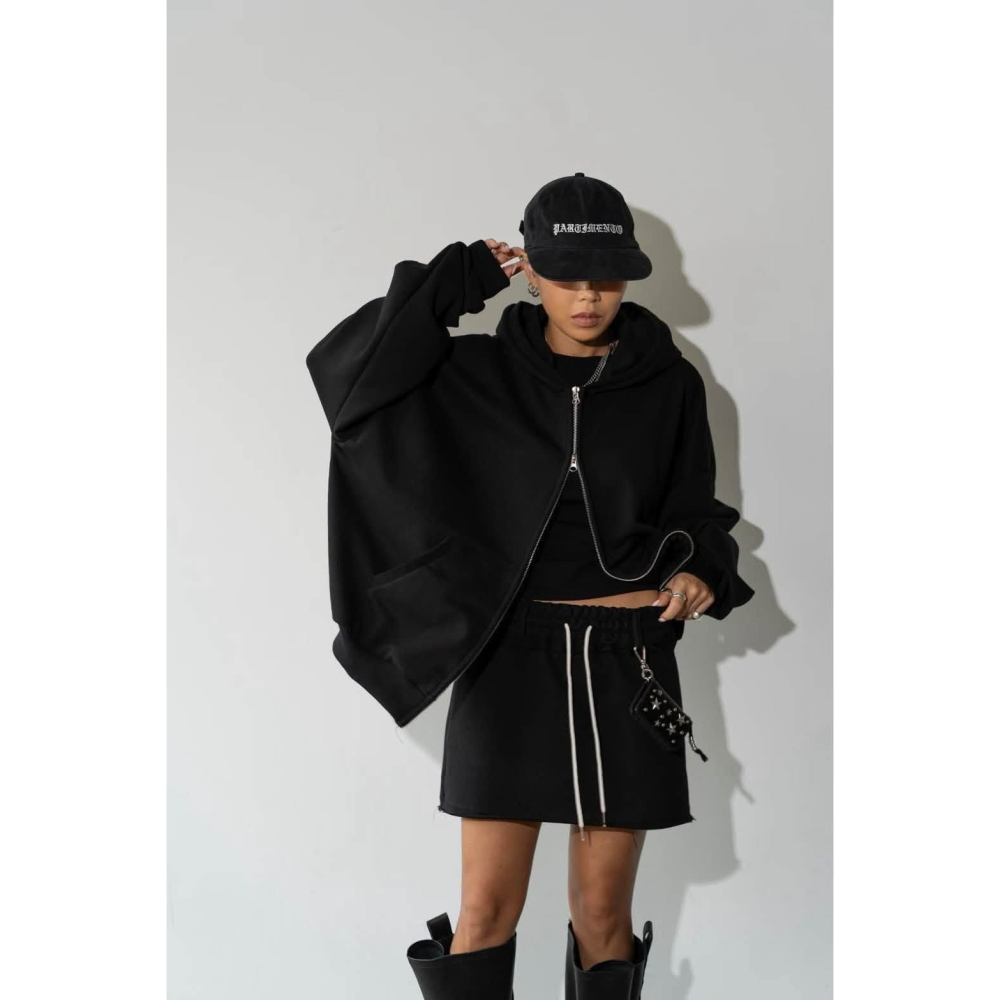 ✈️預購-韓國🇰🇷//Mini closet//寬鬆雙拉鍊連帽外套~10.20-細節圖6