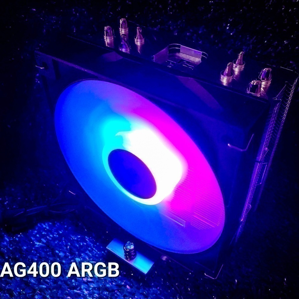 九州風神 玄冰400 AG400 CPU散熱器 CPU風扇 ARGB 塔扇 主板同步AURA塔型散熱器塔散-細節圖7