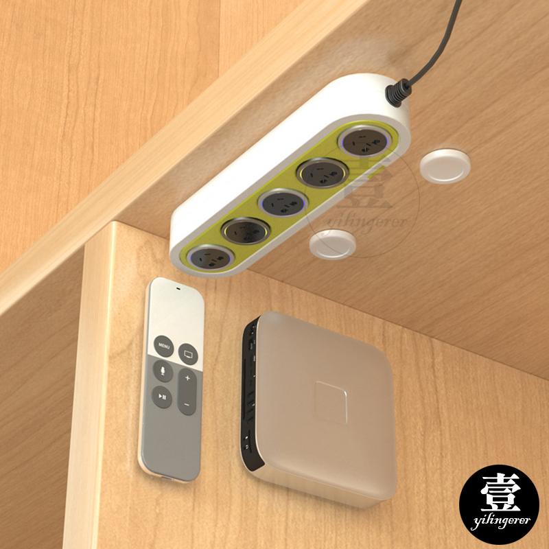 遙控器收納貼片 免打孔 磁鐵收納 磁吸式貼片 吸鐵 收納 磁鐵 磁吸 小貼片 圓形磁吸貼片 搖控器收納 分享器收納-細節圖5