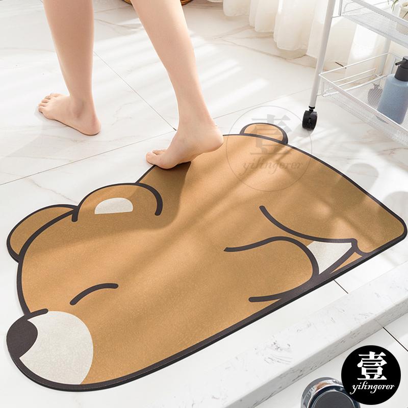 硅藻泥軟地墊 硅藻土地墊 吸水地墊 硅藻泥軟墊 珪藻土軟地墊 卡通地墊 廚房 浴室 地墊 防滑墊 軟地墊-細節圖7