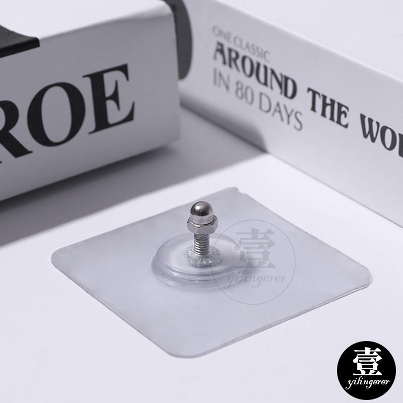 無痕螺絲貼片【台灣現貨+電子發票】免釘掛勾 螺絲貼片 免釘螺絲 螺絲貼 無痕螺絲貼 無痕掛勾 強力免釘螺絲 不鏽鋼-細節圖8