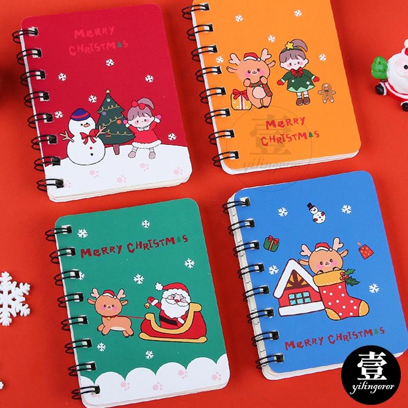 聖誕線圈筆記本【台灣現貨+電子發票】活頁本 口袋筆記本 小本子 單字本 贈品 禮品 禮物獎品 耶誕節 聖誕禮物-細節圖7