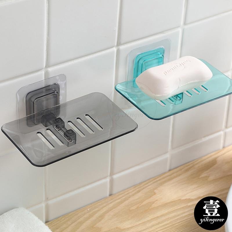 壁掛水晶肥皂架【台灣現貨+電子發票】置物架 肥皂架 菜瓜布架 透明水晶瀝水架 瀝水架 肥皂盒 壁掛 無痕 免打孔 透明-細節圖8