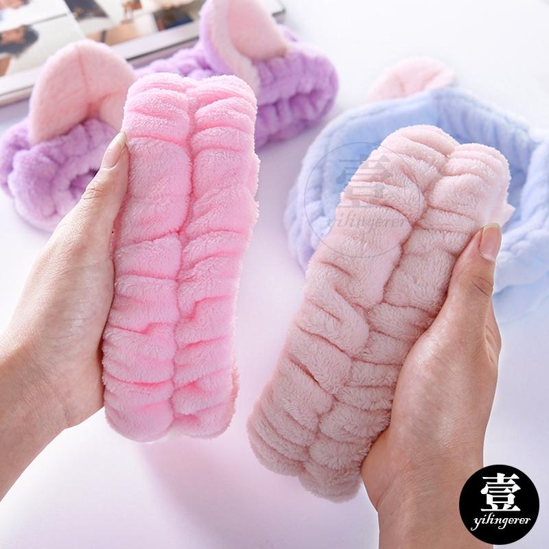 可愛貓耳束髮帶 洗臉髮帶 貓耳髮帶 洗臉神器 毛絨髮飾 洗臉束髮帶 化妝髮帶 彈性髮帶 貓耳髮帶 敷面膜工具 貓耳朵髮帶-細節圖9