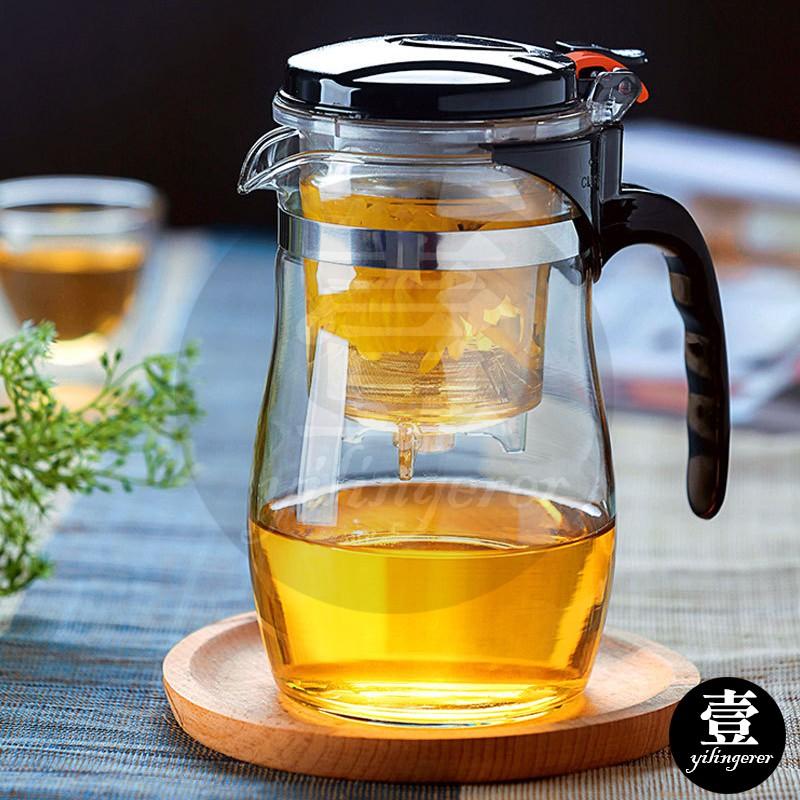 一鍵過濾泡茶壺【壹零二二】台灣現貨秒發&發票【E0220663】耐熱玻璃泡茶壺 一鍵按壓 泡茶杯 泡茶壺 沖茶器 泡茶器-細節圖6