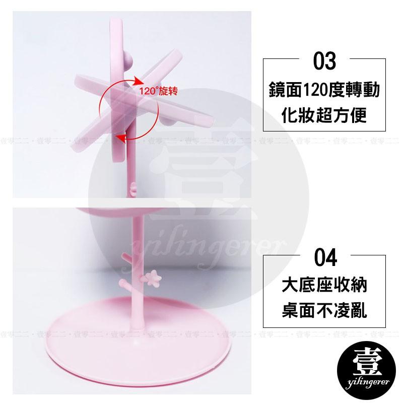 可調光LED鏡 台灣現貨 LED化妝鏡 收納化妝鏡 led鏡子 梳妝鏡 補光化妝鏡-細節圖5