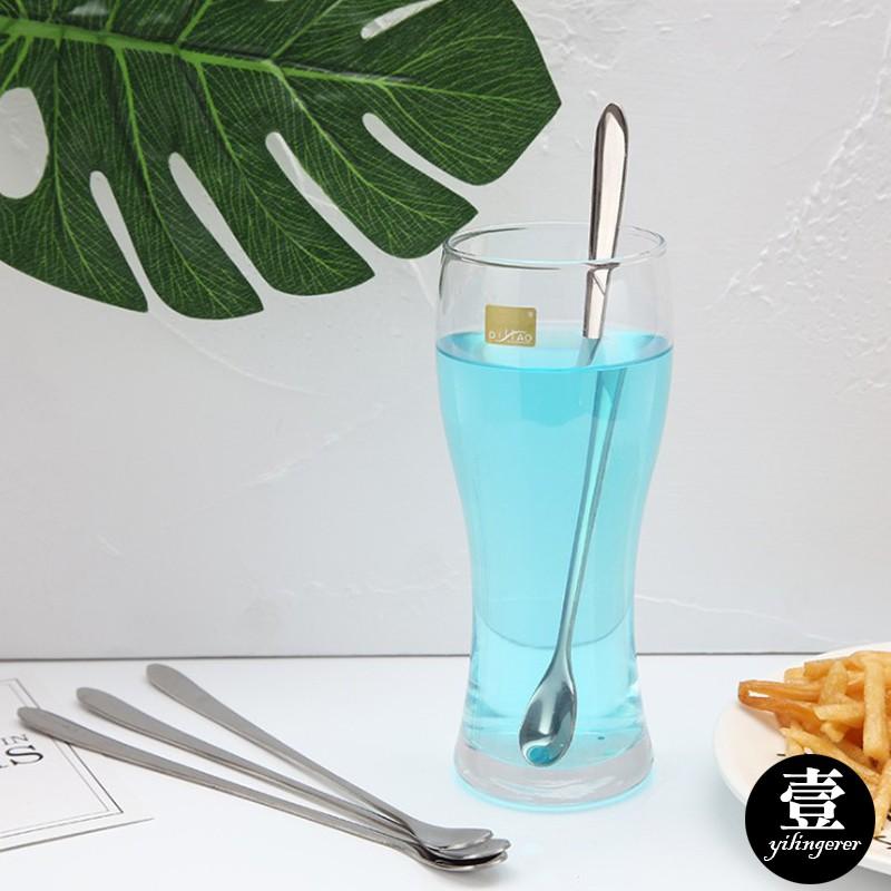 長柄湯匙 304不鏽鋼 台灣現貨 長款冰匙  冰沙匙 攪拌匙 牛奶匙 攪拌棒 不鏽鋼湯匙 304材質-細節圖4