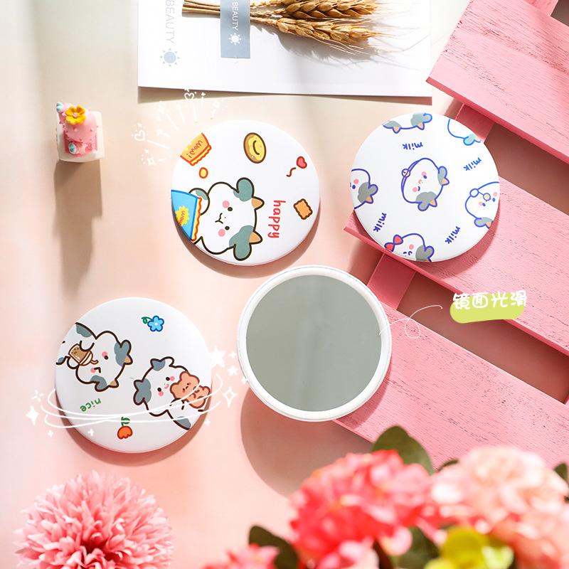 韓國可愛便攜小鏡子 化妝鏡 鏡子 小圓鏡 小鏡子 創意迷你化妝鏡 隨身補妝鏡 便攜式小圓鏡 補妝小鏡子 少女心 禮品-細節圖6