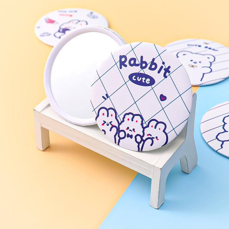 韓國可愛便攜小鏡子 化妝鏡 鏡子 小圓鏡 小鏡子 創意迷你化妝鏡 隨身補妝鏡 便攜式小圓鏡 補妝小鏡子 少女心 禮品-細節圖9