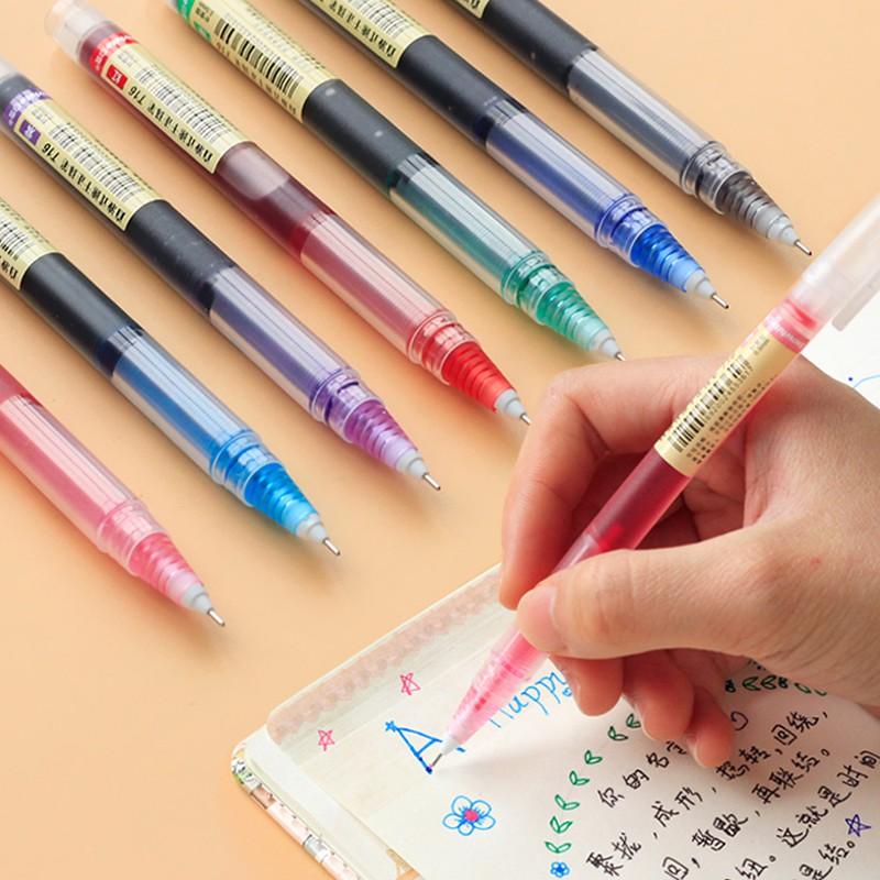 [台灣現貨秒發]直液式走珠筆 原子筆【壹零二二】白雪T16  寫字筆 速乾 0.5mm 學生考試用【E0220266】-細節圖2