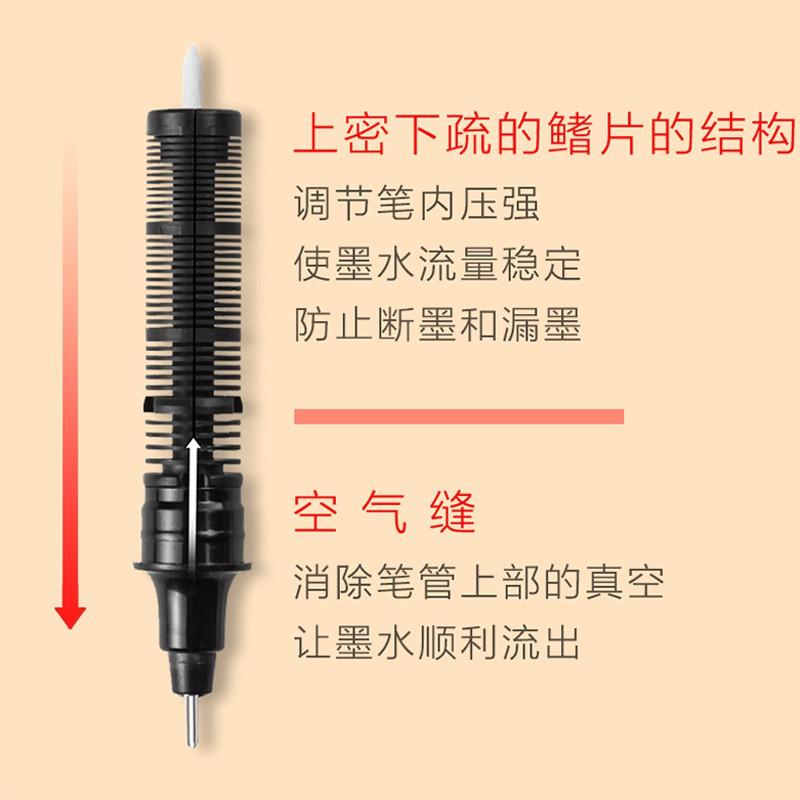[台灣現貨秒發]直液式走珠筆 原子筆【壹零二二】白雪T16  寫字筆 速乾 0.5mm 學生考試用【E0220266】-細節圖4