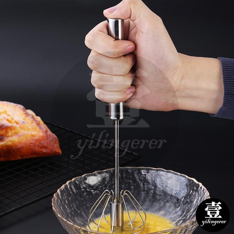 半自動打蛋器 攪拌器 台灣現貨 大號不鏽鋼半自動打蛋器 手動按壓旋轉 半自動攪拌 奶油攪拌 烘焙工具-細節圖6