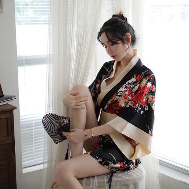 日式印花和服 蝴蝶結腰封 台灣現貨 cosplay 角色扮演 誘惑 性感 情趣-細節圖7