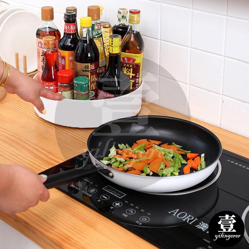 [台灣現貨秒發&發票]旋轉收納盤 多功能收納旋轉盤【壹零二二】360度旋轉防滑收納盤 廚房旋轉收納盤【E0220541】-細節圖6