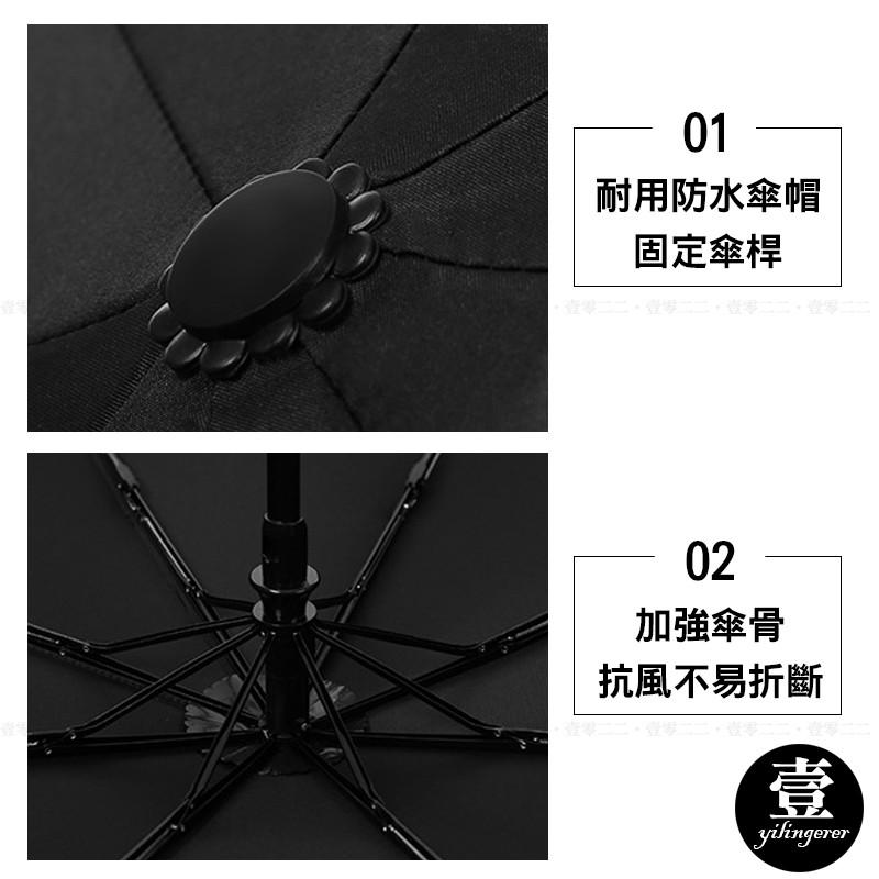 [台灣現貨秒發]八骨自動傘 一鍵開合【壹零二二】大傘面 不透光 晴雨傘 太陽傘 遮陽傘 雨傘 摺疊傘【E0220393】-細節圖4