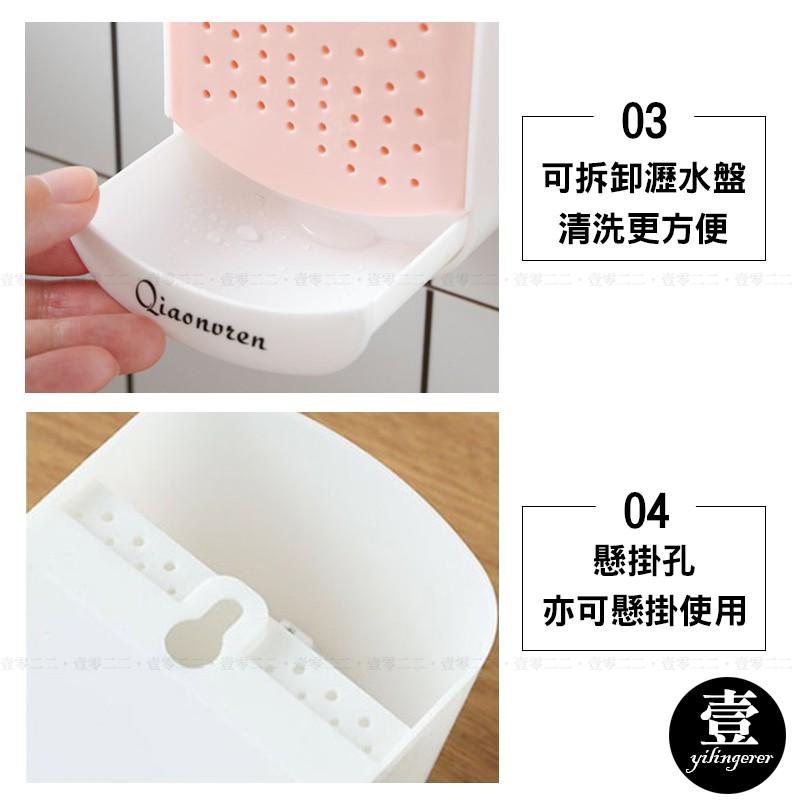 [台灣現貨秒發&發票]壁掛式筷子瀝水筒 瀝水筷子架【壹零二二】按壓彈蓋 餐具架 筷子架 瀝水 收納架【E0220490】-細節圖5