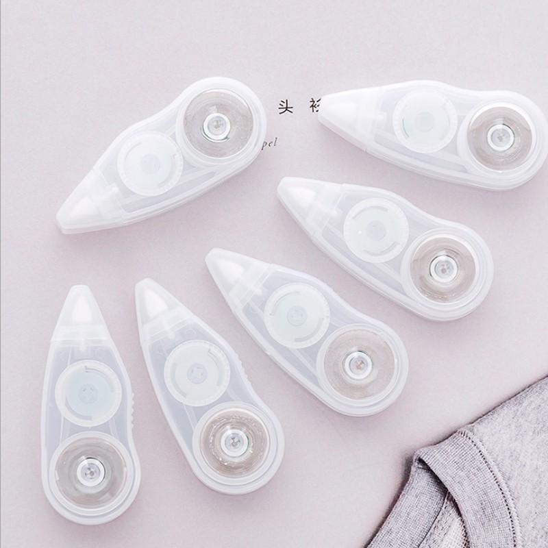 日系無印風修正帶 立可帶 台灣現貨 1入裸裝 簡約透明 塗改帶 利可帶 改正帶-細節圖4