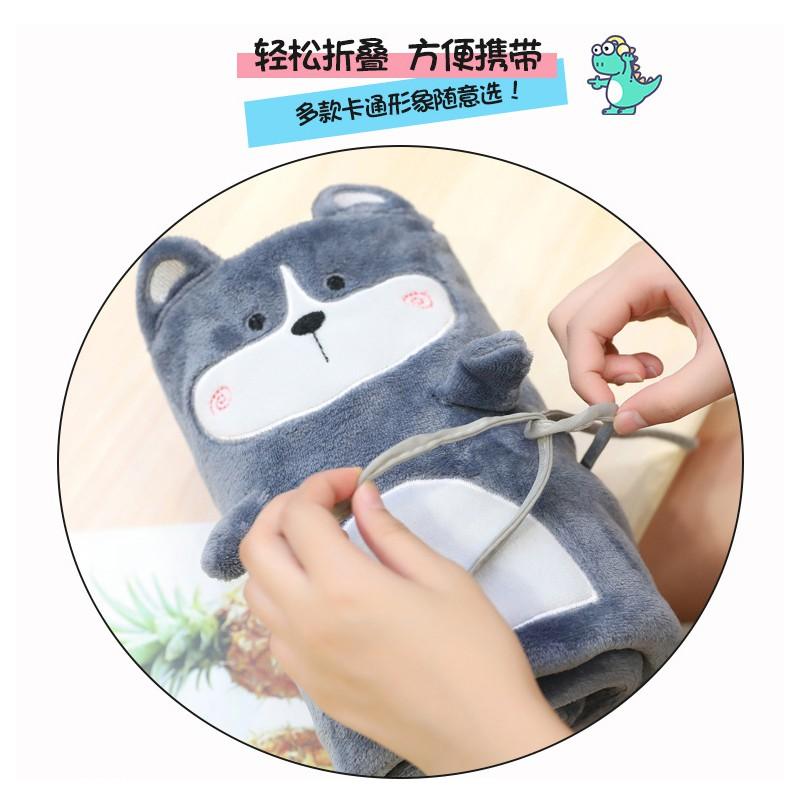 INS卡通小毛毯【台灣現貨+電子發票】 珊瑚絨毯子卡通毛毯 法蘭絨毛毯 卡通捲毯 空調毯 聖誕 聖誕節 耶誕 耶誕節 交-細節圖3