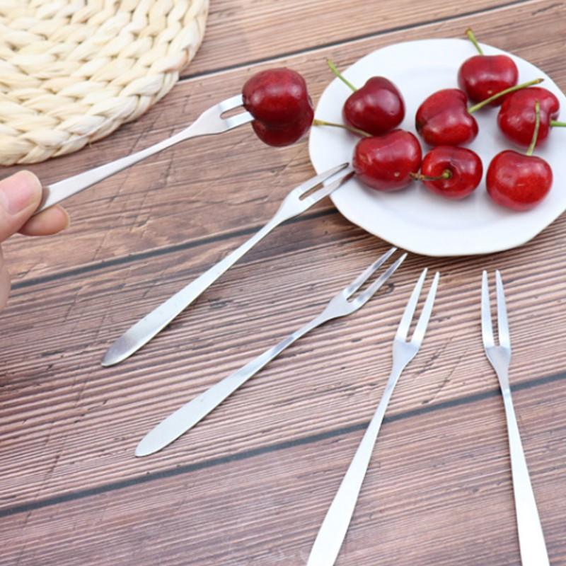 不鏽鋼小叉子 水果叉【壹零二二】台灣現貨秒發&發票【E0220202】蛋糕叉 不鏽鋼叉  西餐叉 點心叉 單支-細節圖4