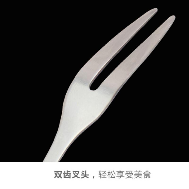 不鏽鋼小叉子 水果叉【壹零二二】台灣現貨秒發&發票【E0220202】蛋糕叉 不鏽鋼叉  西餐叉 點心叉 單支-細節圖8