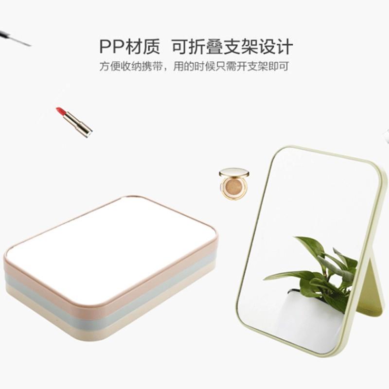 簡約北歐色系化妝鏡 素色鏡【壹零二二】台灣現貨秒發&發票【E0220283】化妝鏡 梳妝鏡 拍照道具 美妝鏡 折疊鏡-細節圖2