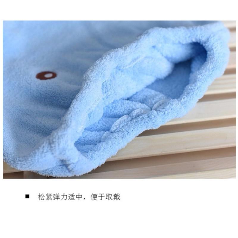 小熊吸水乾髮帽 神奇速乾【壹零二二】台灣現貨秒發&發票【E0220215】細纖維 珊瑚絨 擦髮帽 包頭巾 乾髮巾-細節圖7