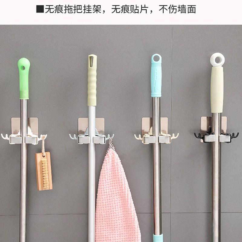 新款拖把架免打洞 浴室衛浴間 掃把掛夾置物夾掛夾 無痕掛架 拖把架 拖把掛架 拖把架掛勾 無痕掛勾 無痕拖把架-細節圖4