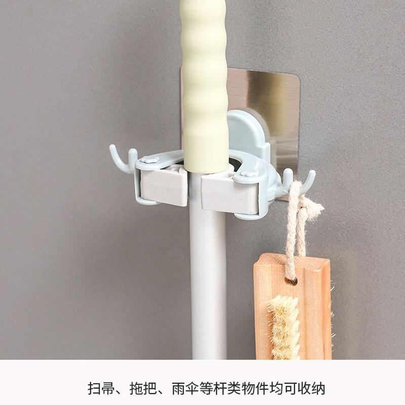 新款拖把架免打洞 浴室衛浴間 掃把掛夾置物夾掛夾 無痕掛架 拖把架 拖把掛架 拖把架掛勾 無痕掛勾 無痕拖把架-細節圖6