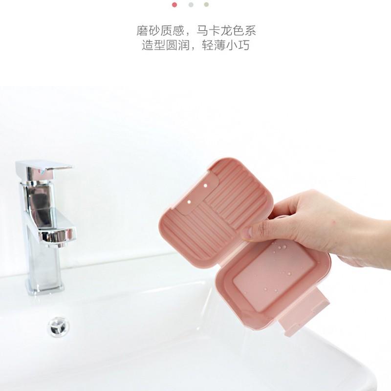 【台灣現貨🔥發票】帶蓋密封肥皂盒 旅行攜帶香皂盒 浴室肥皂托 浴室防水香皂盒 旅行肥皂盒-細節圖6