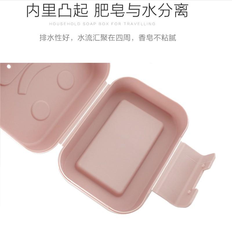 【台灣現貨🔥發票】帶蓋密封肥皂盒 旅行攜帶香皂盒 浴室肥皂托 浴室防水香皂盒 旅行肥皂盒-細節圖7