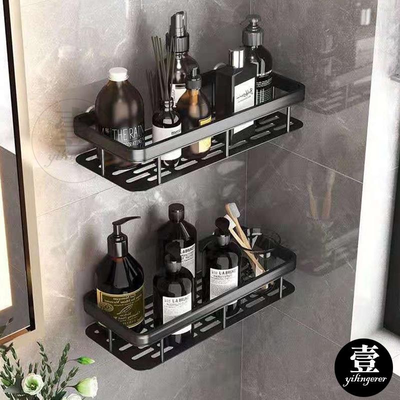 免打孔置物架 浴室置物架 太空鋁置物架 浴室收納架 水槽收納架 牆角置物架 廁所置物架 置物架 三角收納架 1022-細節圖6